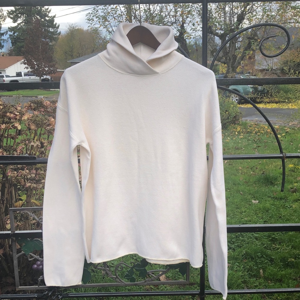 Ralph Lauren Sport white cotton long sleeve top size M